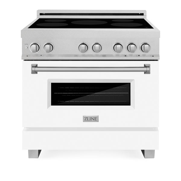 ZLINE 36 in. 4.6 cu. ft. Legacy Induction Range with 5 Element Cooktop and Electric Oven