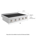 ZLINE 36 in. Paramount Induction Rangetop with 5 Element Cooktop in Stainless Steel (SINRT36)
