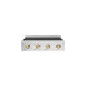 ZLINE Autograph Edition 30 in. Paramount Induction Rangetop with 4 Element Cooktop in Satin Stainless Steel and Champagne Bronze Accents (SINRTSZ-30-CB)