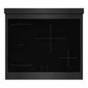ZLINE 30 in. 4.2 cu. ft. Marino Induction Range with 4 Element Cooktop and Electric Convection Oven in Black Stainless Steel (MINRB-30)