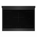 ZLINE Autograph Edition 36 in. 5.2 cu. ft. Marino Induction Range with 5 Element Cooktop and Electric Convection Oven in Black Stainless Steel with Polished Gold Accents (MINRBZ-36-G)