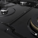 ZLINE 48 in. 6.7 cu. ft. Marino Double Oven Dual Fuel Range with 8 Burner Gas Cooktop in Black Stainless Steel (MDRB-48)