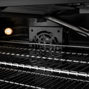 ZLINE 48 in. 6.7 cu. ft. Marino Double Oven Gas Range with 8 Burner Cooktop in Black Stainless Steel (MGRB-48)