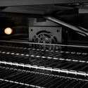 ZLINE Autograph Edition 36 in. 5.2 cu. ft. Marino Gas Range with 6 Burner DuoPro™ Cooktop and Convection Gas Oven in Black Stainless Steel and Champagne Bronze Accents (PMGRBZ-36-CB)