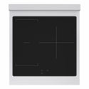 ZLINE 24 in. 3.2 cu. ft. Marino Induction Range with 3 Element Cooktop and Electric Convection Oven in Satin Stainless Steel with White Matte Door (MINRS-WM-24)
