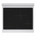 ZLINE Autograph Edition 30 in. 4.2 cu. ft. Marino Induction Range with 4 Element Cooktop and Electric Convection Oven in Satin Stainless Steel with White Matte Door and Champagne Bronze Accents (MINRSZ-WM-30-CB)