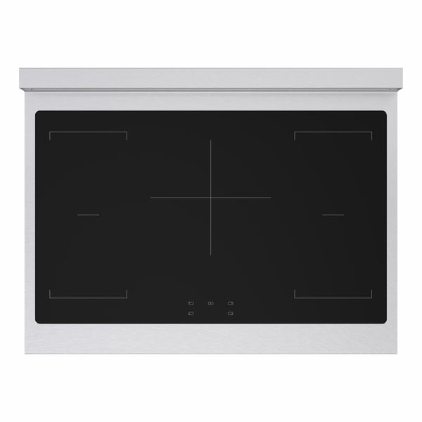 ZLINE Autograph Edition 36 in. 5.2 cu. ft. Marino Induction Range with 5 Element Cooktop and Electric Convection Oven in Satin Stainless Steel with Champagne Bronze Accents (MINRSZ-36-CB)