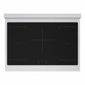 ZLINE Autograph Edition 36 in. 5.2 cu. ft. Marino Induction Range with 5 Element Cooktop and Electric Convection Oven in Satin Stainless Steel with Polished Gold Accents (MINRSZ-36-G)