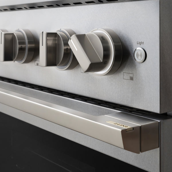 ZLINE 36 in. 5.2 cu. ft. Marino Dual Fuel Range with 6 Burner DuoPro™ Cooktop and Electric Convection Oven in Satin Stainless Steel (PMDRS-36)