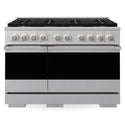 ZLINE 48 in. 6.7 cu. ft. Marino Dual Fuel Range with 8 Burner DuoPro™ Cooktop and Dual Ovens in Satin Stainless Steel (PMDRS-48)
