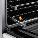 ZLINE 48 in. 6.7 cu. ft. Marino Dual Fuel Range with 8 Burner DuoPro™ Cooktop and Dual Ovens in Satin Stainless Steel with White Matte Doors (PMDRS-WM-48)