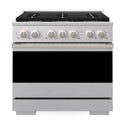 ZLINE 36 in. 5.2 cu. ft. Marino Gas Range with 6 Burner Cooktop and Convection Gas Oven in Satin Stainless Steel (MGRS-36)