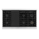 ZLINE 48 in. 6.7 cu. ft. Marino Double Oven Gas Range with 8 Burner Cooktop in Satin Stainless Steel (MGRS-48)