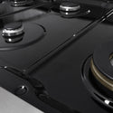 ZLINE 48 in. 6.7 cu. ft. Marino Double Oven Gas Range with 8 Burner Cooktop in Satin Stainless Steel with White Matte Doors (MGRS-WM-48)