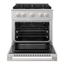ZLINE 30 in. 4.2 cu. ft. Marino Gas Range with 4 Burner DuoPro™ Cooktop and Convection Gas Oven in Satin Stainless Steel (PMGRS-30)