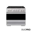 ZLINE 36 in. 5.2 cu. ft. Marino Gas Range with 6 Burner DuoPro™ Cooktop and Convection Gas Oven in Satin Stainless Steel (PMGRS-36)