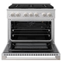 ZLINE 36 in. 5.2 cu. ft. Marino Gas Range with 6 Burner DuoPro™ Cooktop and Convection Gas Oven in Satin Stainless Steel (PMGRS-36)