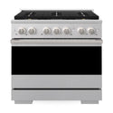 ZLINE 36 in. 5.2 cu. ft. Marino Gas Range with 6 Burner DuoPro™ Cooktop and Convection Gas Oven in Satin Stainless Steel (PMGRS-36)