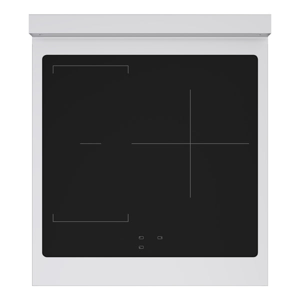 ZLINE Autograph Edition 24 in. 3.2 cu. ft. Marino Induction Range with 3 Element Cooktop and Electric Convection Oven in Stainless Steel with Champagne Bronze Accents (MINRZ-24-CB)