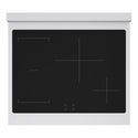 ZLINE Autograph Edition 30 in. 4.2 cu. ft. Marino Induction Range with 4 Element Cooktop and Electric Convection Oven in Stainless Steel with White Matte Door and Polished Gold Accents (MINRZ-WM-30-G)