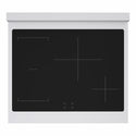 ZLINE Autograph Edition 36 in. 5.2 cu. ft. Marino Induction Range with 5 Element Cooktop and Electric Convection Oven in Stainless Steel with White Matte Door and Champagne Bronze Accents (MINRZ-WM-36-CB)