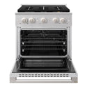 ZLINE 30 in. 4.2 cu. ft. Marino Dual Fuel Range with 4 Burner DuoPro™ Cooktop and Electric Convection Oven in Stainless Steel (PMDR30)