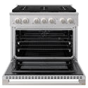 ZLINE 36 in. 5.2 cu. ft. Marino Dual Fuel Range with 6 Burner DuoPro™ Cooktop and Electric Convection Oven in Stainless Steel (PMDR36)