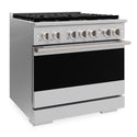 ZLINE 36 in. 5.2 cu. ft. Marino Dual Fuel Range with 6 Burner DuoPro™ Cooktop and Electric Convection Oven in Stainless Steel (PMDR36)