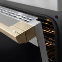 ZLINE Autograph Edition 48 in. 6.7 cu. ft. Marino Dual Fuel Range with 8 Burner DuoPro™ Cooktop and Dual Ovens in Stainless Steel and Champagne Bronze Accents (PMDRZ-48-CB)