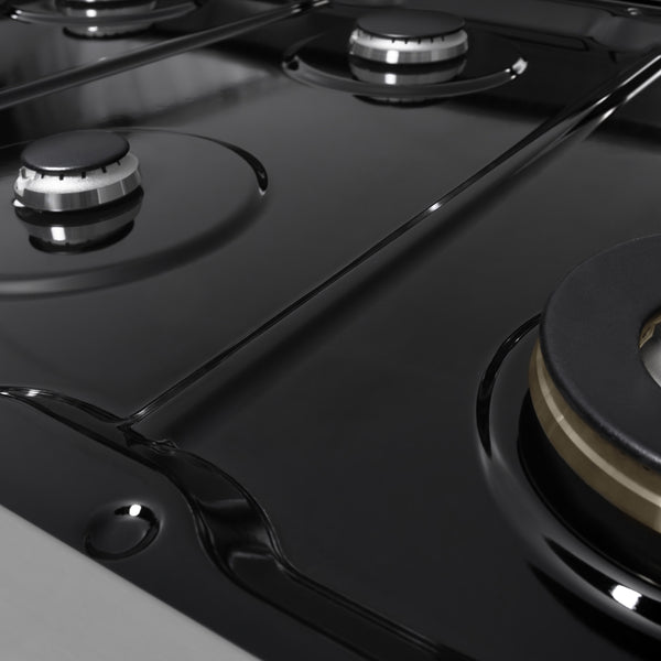 ZLINE 48 in. 6.7 cu. ft. Marino Dual Fuel Range with 8 Burner Gas Cooktop and Dual Ovens in Stainless Steel (MDR48)