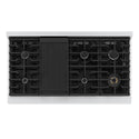ZLINE 48 in. 6.7 cu. ft. Marino Dual Fuel Range with 8 Burner Gas Cooktop and Dual Ovens in Stainless Steel (MDR48)
