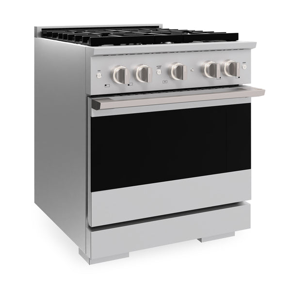 ZLINE 30 in. 4.2 cu. ft. Marino Gas Range with 4 Burner Cooktop and Convection Gas Oven in Stainless Steel (MGR30)