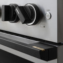 ZLINE Autograph Edition 48 in. 6.7 cu. ft. Marino Double Oven Gas Range with 8 Burner Cooktop in Stainless Steel and Matte Black Accents (MGRZ-48-MB)