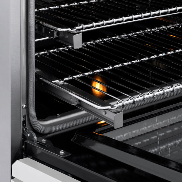 ZLINE 36 in. 5.2 cu. ft. Marino Gas Range with 6 Burner DuoPro™ Cooktop and Convection Gas Oven with White Matte Door (PMGR-WM-36)
