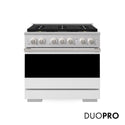 ZLINE 36 in. 5.2 cu. ft. Marino Gas Range with 6 Burner DuoPro™ Cooktop and Convection Gas Oven with White Matte Door (PMGR-WM-36)