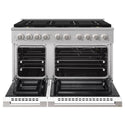 ZLINE 48 in. 6.7 cu. ft. Marino Gas Range with 8 Burner DuoPro™ Cooktop and Dual Ovens with White Matte Doors (PMGR-WM-48)
