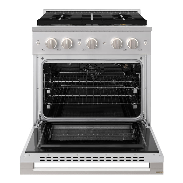 ZLINE 30 in. 4.2 cu. ft. Marino Gas Range with 4 Burner DuoPro™ Cooktop and Convection Gas Oven in Stainless Steel (PMGR30)