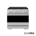 ZLINE 36 in. 5.2 cu. ft. Marino Gas Range with 6 Burner DuoPro™ Cooktop and Convection Gas Oven in Stainless Steel (PMGR36)