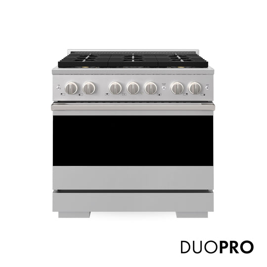 ZLINE 36 in. 5.2 cu. ft. Marino Gas Range with 6 Burner DuoPro™ Cooktop and Convection Gas Oven in Stainless Steel (PMGR36)