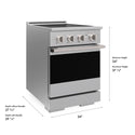 ZLINE 30 in. 4.2 cu. ft. Marino Induction Range with 4 Element Cooktop and Electric Convection Oven in Stainless Steel (MINR30)