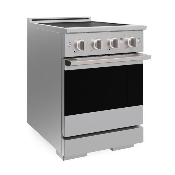 ZLINE 30 in. 4.2 cu. ft. Marino Induction Range with 4 Element Cooktop and Electric Convection Oven in Stainless Steel (MINR30)