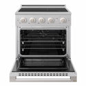 ZLINE 30 in. 4.2 cu. ft. Marino Induction Range with 4 Element Cooktop and Electric Convection Oven in Stainless Steel (MINR30)