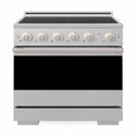 ZLINE 36 in. 5.2 cu. ft. Marino Induction Range with 5 Element Cooktop and Electric Convection Oven in Stainless Steel (MINR36)