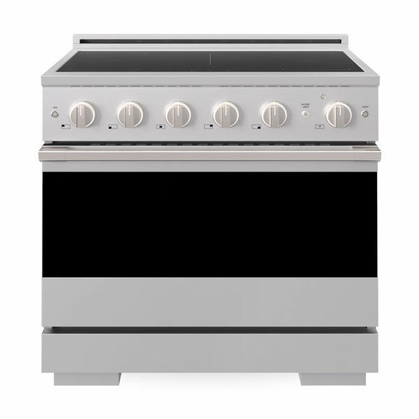 ZLINE 36 in. 5.2 cu. ft. Marino Induction Range with 5 Element Cooktop and Electric Convection Oven in Stainless Steel (MINR36)