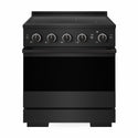 ZLINE 30 in. 4.2 cu. ft. Marino Induction Range with 4 Element Cooktop and Electric Convection Oven in Black Stainless Steel (MINRB-30)