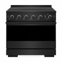 ZLINE 36 in. 5.2 cu. ft. Marino Induction Range with 5 Element Cooktop and Electric Convection Oven in Black Stainless Steel (MINRB-36)