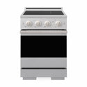 ZLINE 24 in. 3.2 cu. ft. Marino Induction Range with 3 Element Cooktop and Electric Convection Oven in Satin Stainless Steel (MINRS-24)