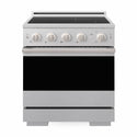 ZLINE 30 in. 4.2 cu. ft. Marino Induction Range with 4 Element Cooktop and Electric Convection Oven in Satin Stainless Steel (MINRS-30)