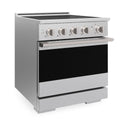 ZLINE 30 in. 4.2 cu. ft. Marino Induction Range with 4 Element Cooktop and Electric Convection Oven in Satin Stainless Steel (MINRS-30)