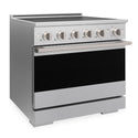 ZLINE 36 in. 5.2 cu. ft. Marino Induction Range with 5 Element Cooktop and Electric Convection Oven in Satin Stainless Steel (MINRS-36)